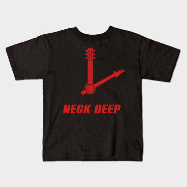 vintage neck deep Kids T-Shirt by setupid kupid